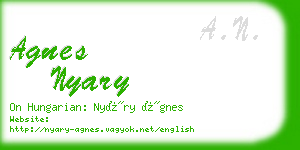 agnes nyary business card